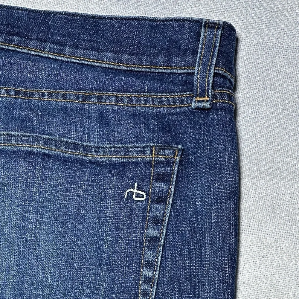 Rag & Bone Fit 2 Slim Jeans 38x29** Button Fly USA Made Denim‎ Dukes Medium Wash - Picture 10 of 16